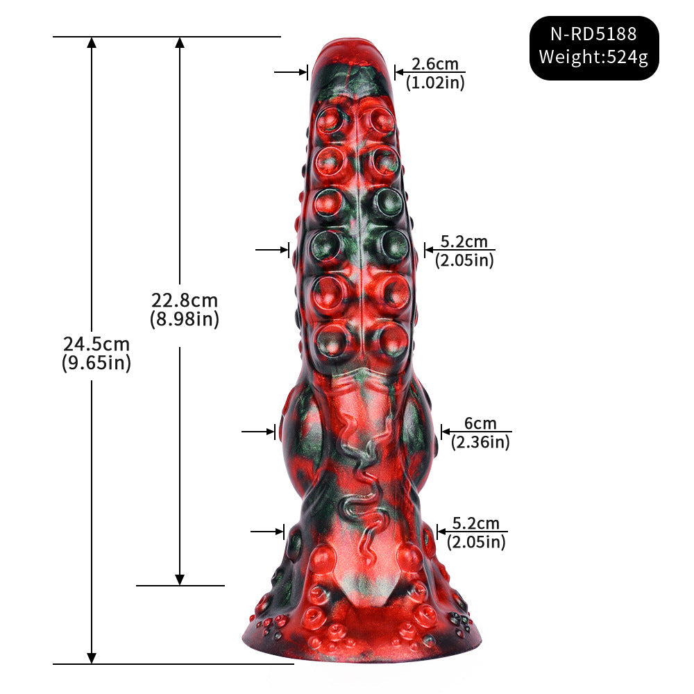 24 CM Rot Knot Tentakel Monster Dildo