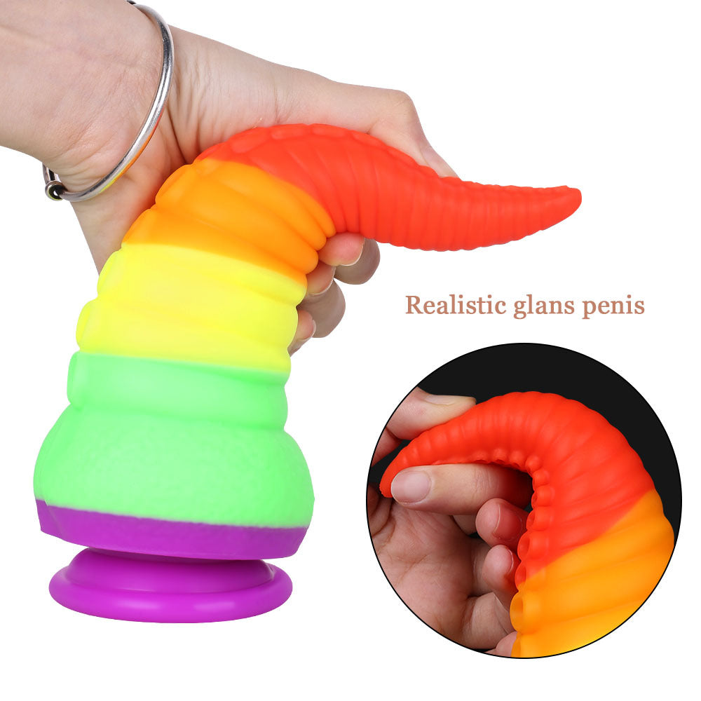 22CM Rainbow Monster Oktopus Tentakel Dildo