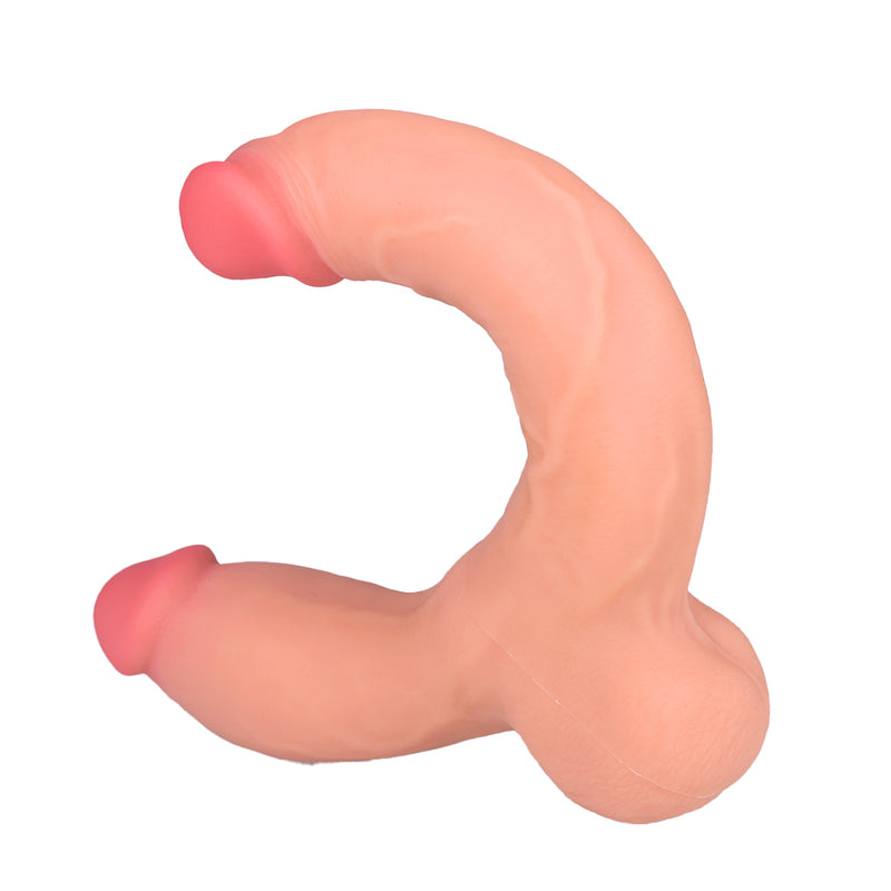 Natural Thick Flesh Doppeldildos mit Ball