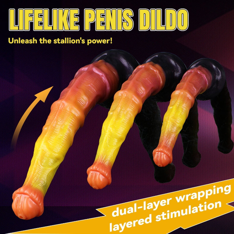Realistic Dual Density Big Horse Dildo