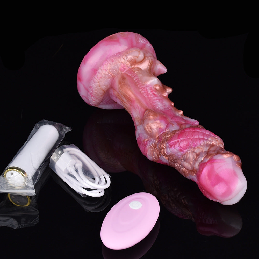 20 CM Rosa Dragon Stachelig Vibrator Monster Dildo