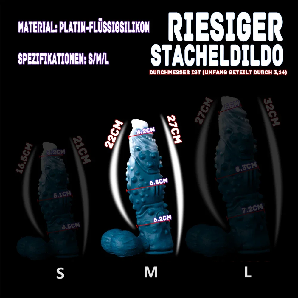 Huge Eisdrache Silicone Monster Dildo mit Balls