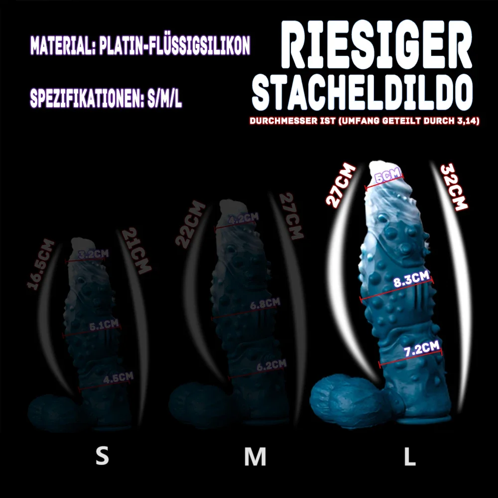 Huge Eisdrache Silicone Monster Dildo mit Balls