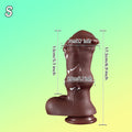 Knot Braun Thick Horse Dildo mit Venen