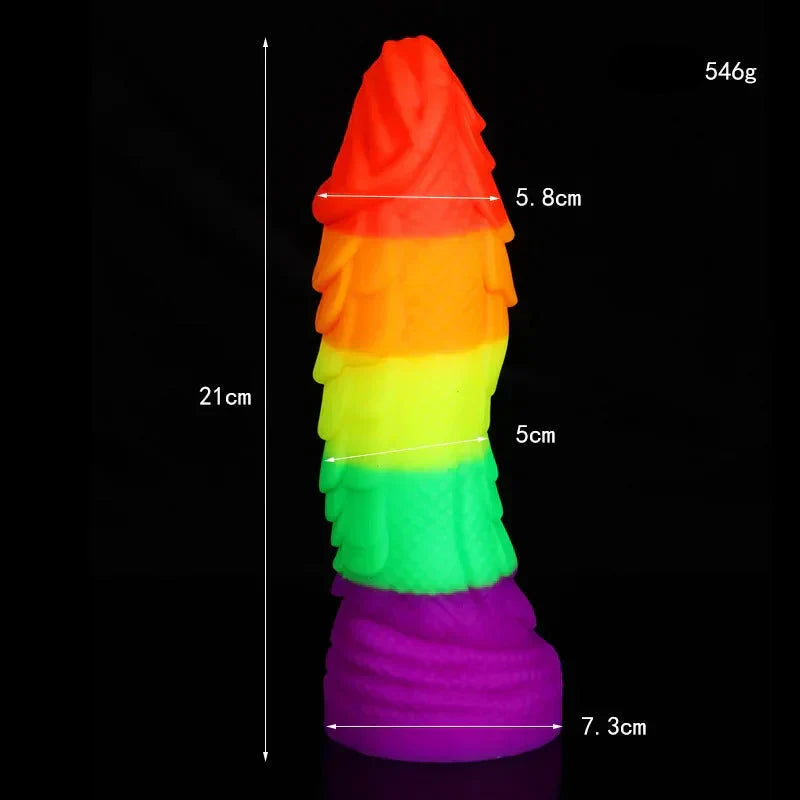 21 CM Drachenschuppen Monster Dildo Fantasy Buttplug