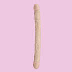 42 CM Flesh Realistic Strukturiert Silicone Doppeldildo