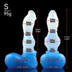 Versch Größen Eisblau Wolf Knotdildo