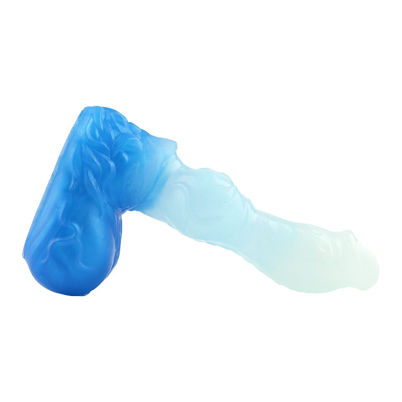 Versch Größen Eisblau Wolf Knotdildo