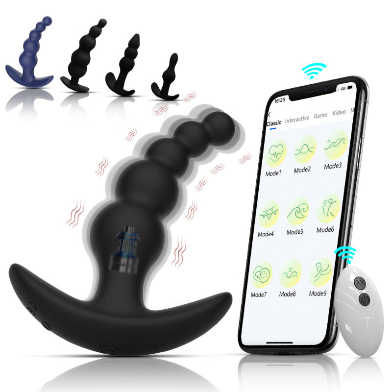 Vibrator APP Control Analkugeln Silicone Buttplug
