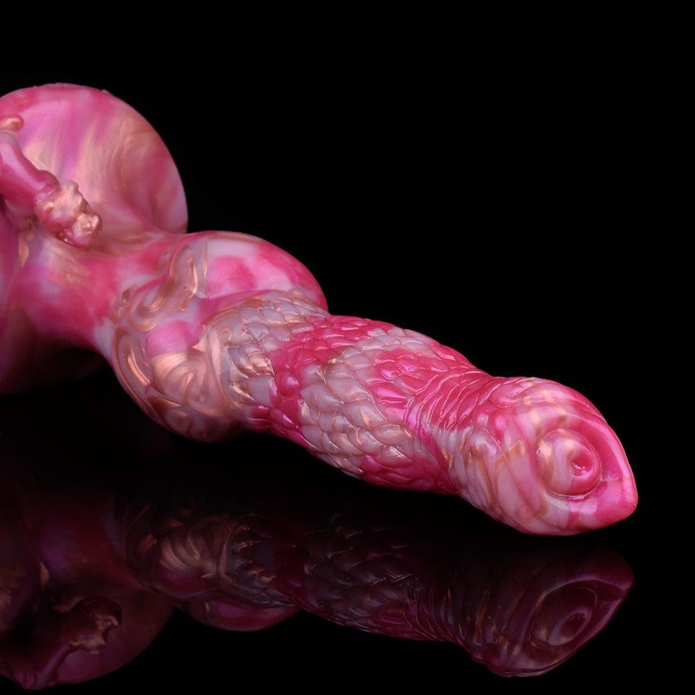 22 CM Dog Knot Vibrating Dildo Strap on