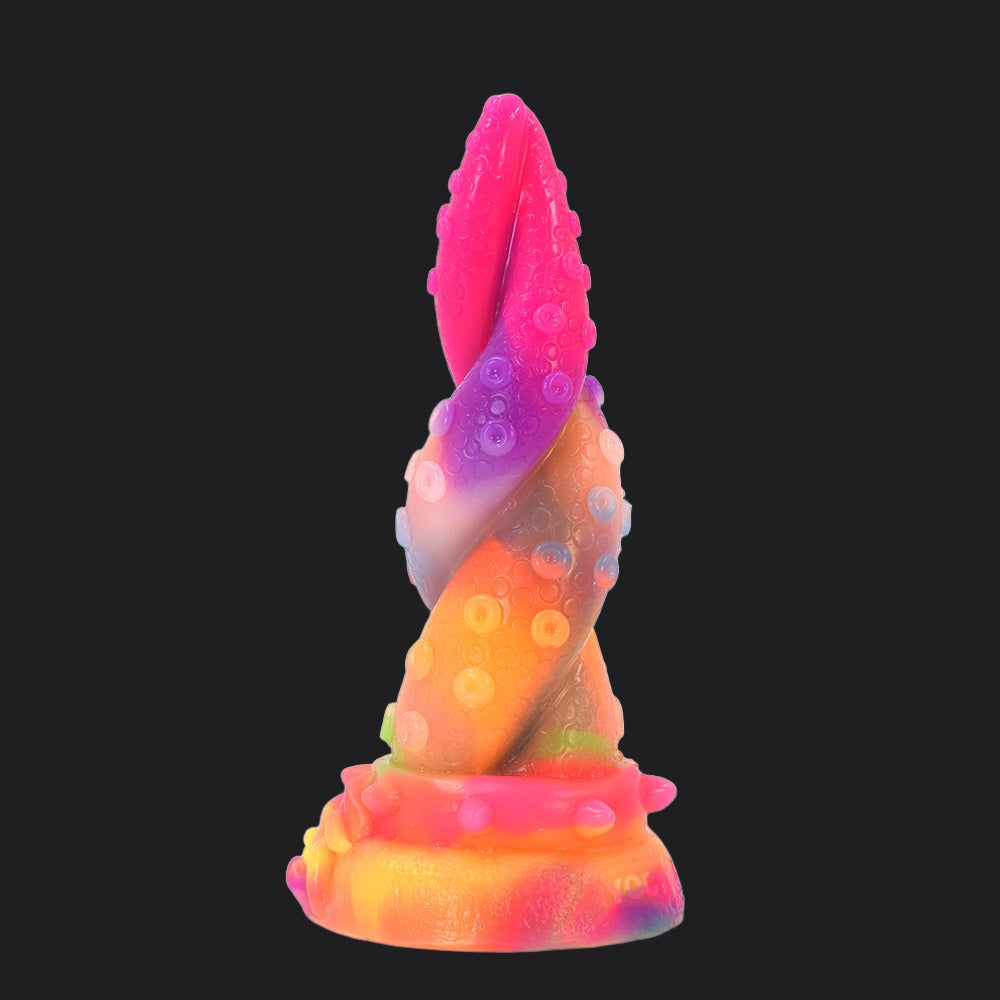 19 CM Rainbow Leuchtend im Dunkeln Tentakel Dildo