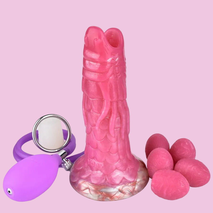18 CM Rosa Dragon Ovipositor Monster Sextoys