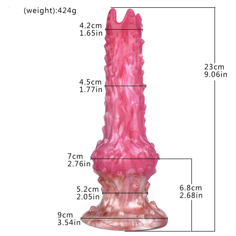 23 CM Rosa Airbag-Drücken Alien Ovipositor