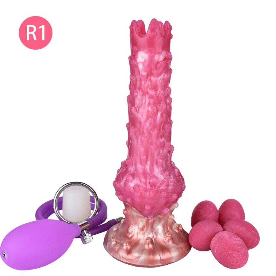 23 CM Rosa Airbag-Drücken Alien Ovipositor