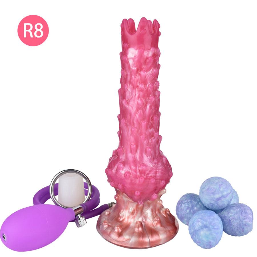 23 CM Rosa Airbag-Drücken Alien Ovipositor