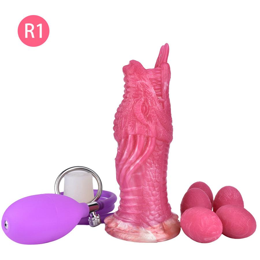 17,5 CM Luftpumpe Böser Drache Dildo Ovipositor