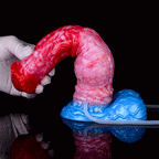 24 CM Rot Silikon Horesdildo Aufblasbarer Squirting Sextoys