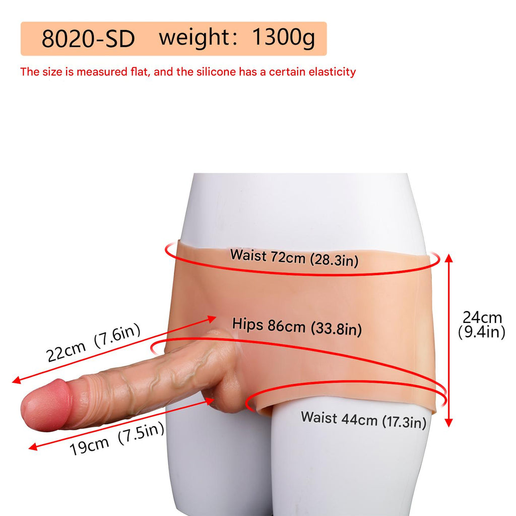 22 CM Realistic Penis Silicone Dildo Höschen