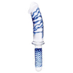 28 CM Glatt Big Double Glasdildo mit Griff
