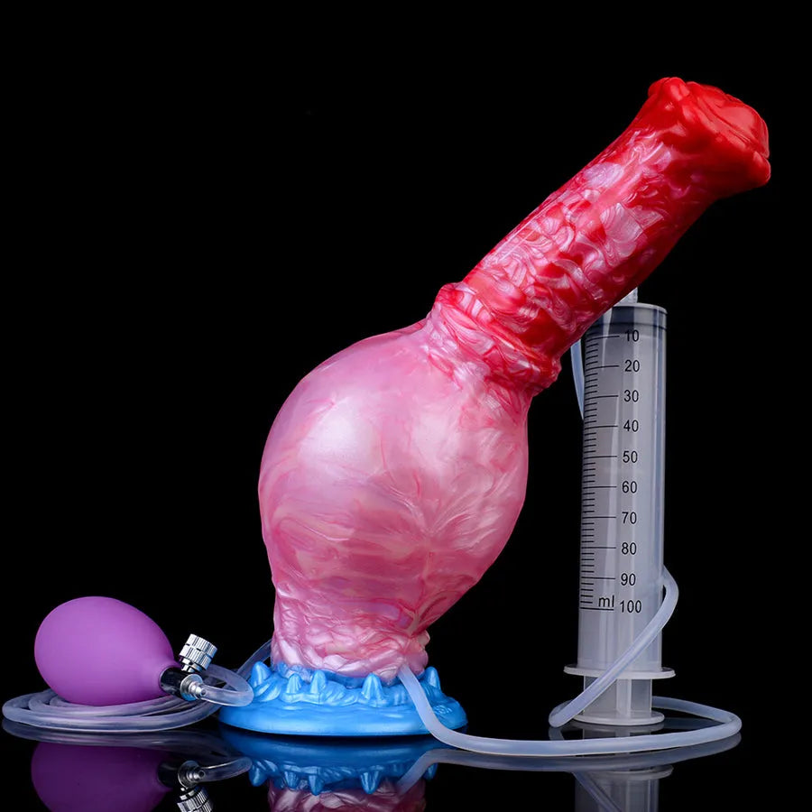 26 CM Horse Aufblasbare Fantasy Squirtingdildo