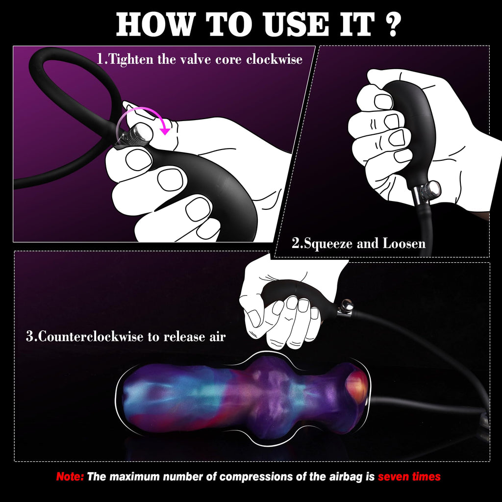 17 CM Fantasy Knotted Dog Aufblasbar Analplug