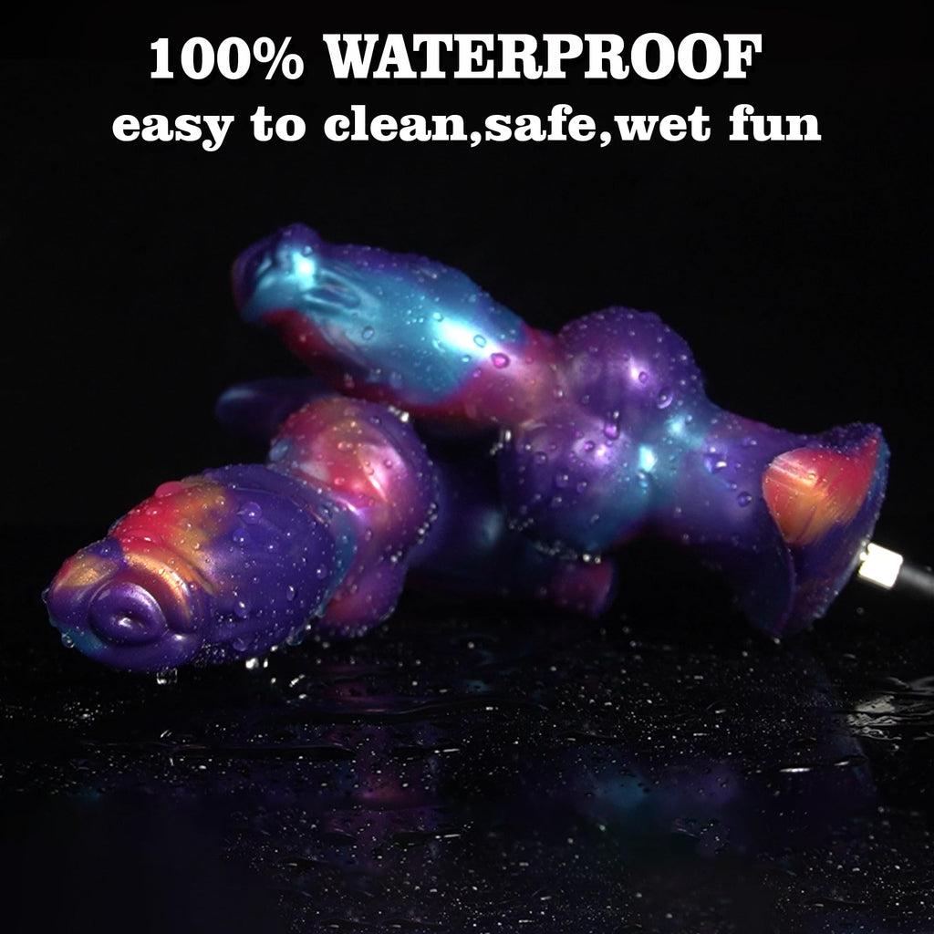 17 CM Fantasy Knotted Dog Aufblasbar Analplug