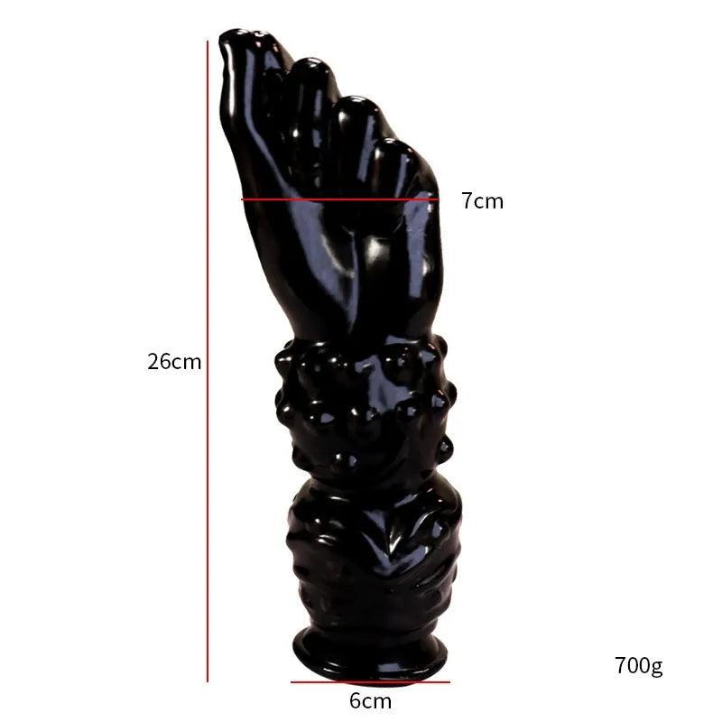 26 CM Fisting Black Dildo Anal Plug