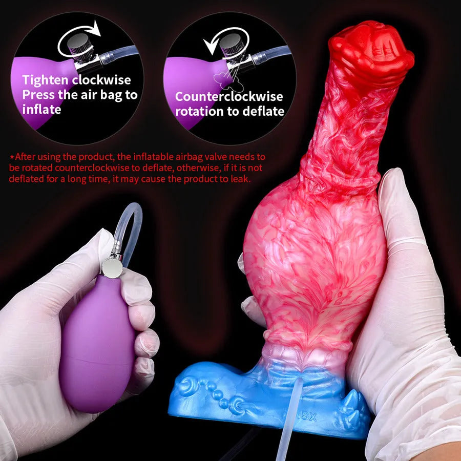 22 CM Fantasy Horesdildo Aufblasbarer Squirting Sextoys