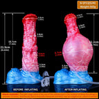 22 CM Fantasy Aufblasbarer Hores Squirtingdildo