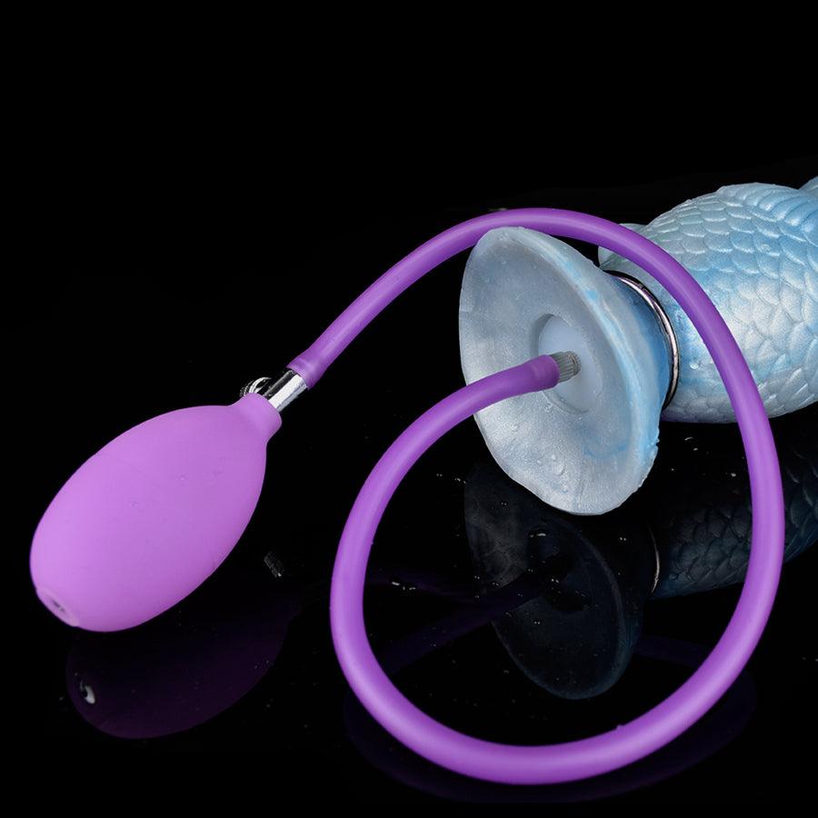 22,3 CM Blau Karpfenwesen Fantasy Dildo Ovipositor