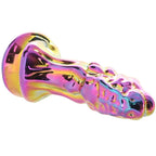 16 CM Verchromt Bunt Monster Dragon Glasdildo