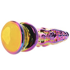 16 CM Verchromt Bunt Monster Dragon Glasdildo