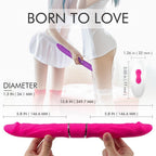 13.8 Inch Double-Ended Dildos Remote Control Dildo Vibrator