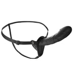 Remote Control Vibratir Black Strap On Doppeldildo