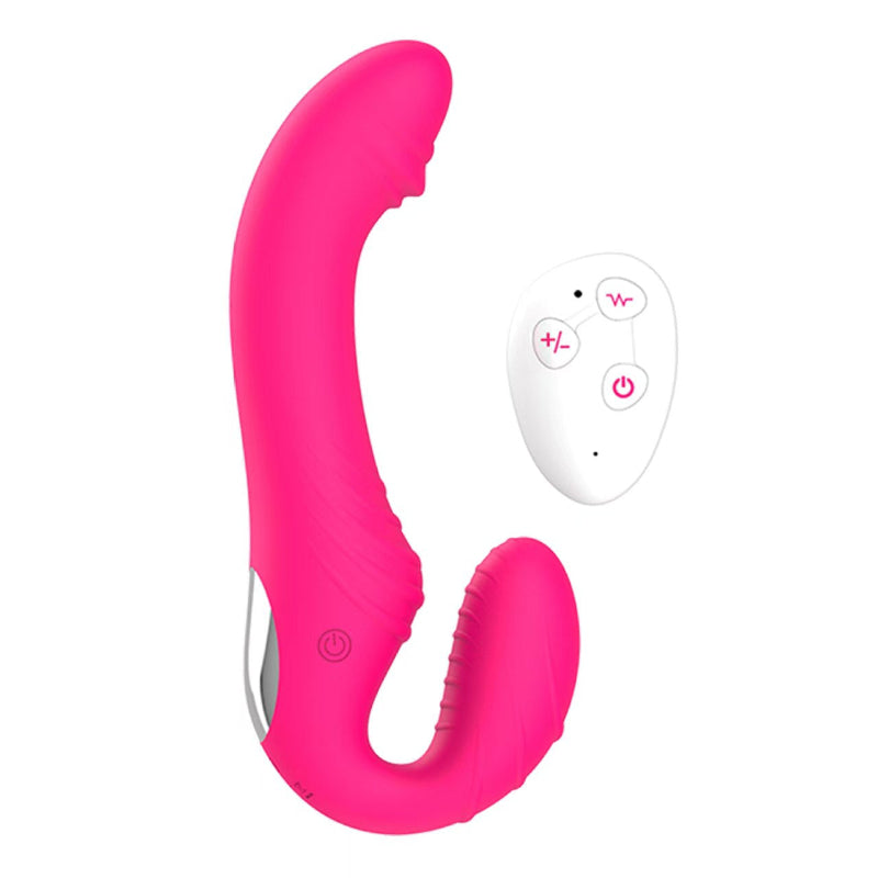 19 CM Gpunkt Vibrating Paar Doppel Straplessdildo