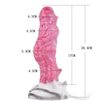 20 CM Rosa Squirting Dragon Strapon Dildo