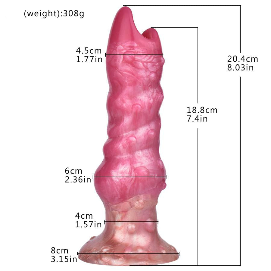 20 CM Rosa Soft Alien Ovipositor Fantasy Dildo