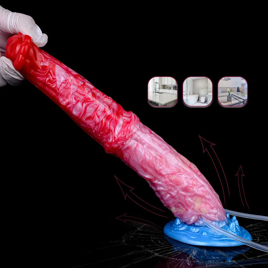 26 CM Horse Aufblasbare Fantasy Squirtingdildo